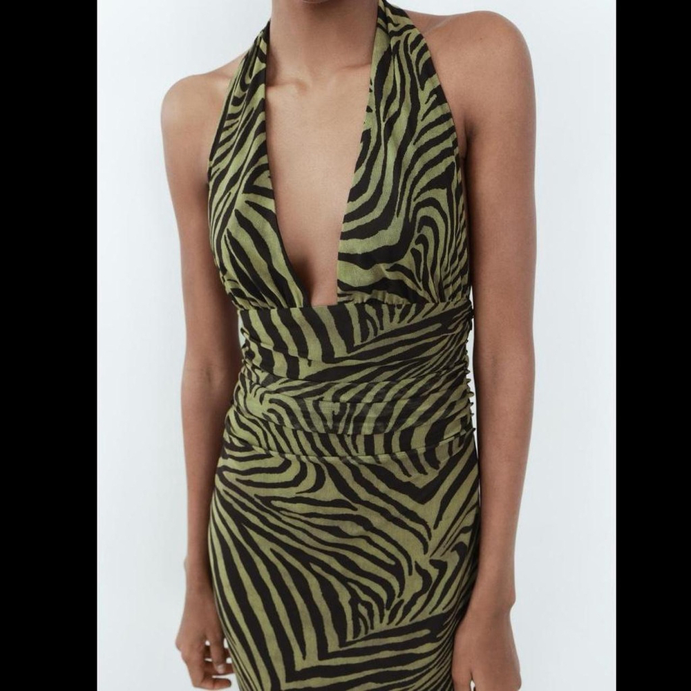 ZARA PRINTED TULLE DRESS - BRAND NEW WITH TAG- SIZE S - Picture 6 of 8